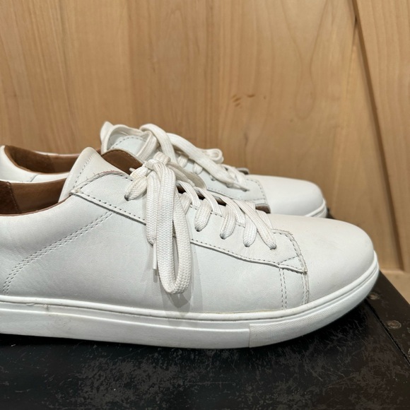 J.Crew Court Leather Low Top Round Toe Comfort Sneaker White Men's Size 11 - Picture 5 of 15